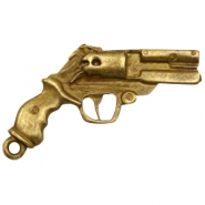 Charms TQ metal revolver Antique Bronze (Nickel Free)