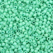 Miyuki beads delica's 11/0 Duracoat Opaque Dyed Sea Opal Green