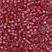 Miyuki beads delica's 11/0 Cranberry Lined Luster Crystal Red