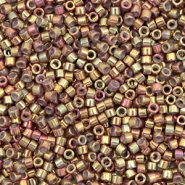 Miyuki beads delica's 11/0 Metallic Iris Earth Batik Gold DB-1010
