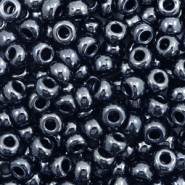 Miyuki seed beads 6/0 Metallic Gunmetal Black 6-451
