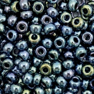 Miyuki seed beads 6/0 Metallic Iris Gunmetal 6-456