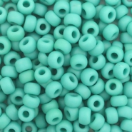 Miyuki seed beads 6/0 Opaque Matte Turquoise Green 6-412f
