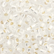 Miyuki seed beads 6/0 Silverlined Crystal 6-1