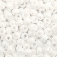 Miyuki seed beads 6/0 Opaque AB White 6-471