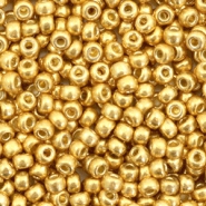 Miyuki seed beads 8/0 Duracoat Galvanized Gold 8-4202