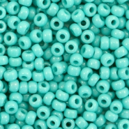 Miyuki seed beads 8/0 Opaque Turquoise Green 8-412