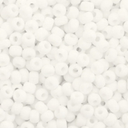 Miyuki seed beads 8/0 Opaque Matte White 8-402f