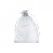Jewellery Organza Bag 7x9cm Silver Grey
