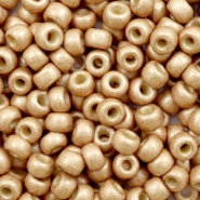 Miyuki seed beads 6/0 Duracoat Galvanized Matte Champagne 6-4204F