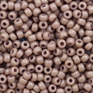 Miyuki seed beads 8/0 Duracoat Opaque Beige 8-4455