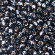 Miyuki seed beads 8/0 Silverlined Montana Grey 8-2426
