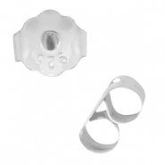 925 Silver findings earring backs Silver