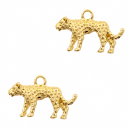 Metal charms leopard Gold (nickel free)