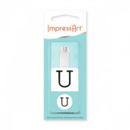 ImpressArt letter stamps Monogram Uppercase U 10mm Silver