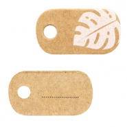 Jewellery cards Leaves Brown
