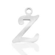 Stainless steel charms initial Z Silver