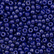 Miyuki seed beads 8/0 Duracoat Opaque Dyed Dark Navy Blue 8-4494