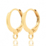 Earrings closable 1 loop 12mm Gold