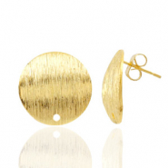 Findings TQ metal earrings 15mm 1 eye Gold