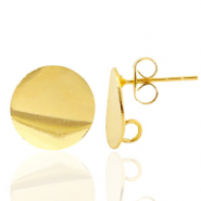 Findings TQ metal earrings 12mm 1 loop Gold