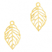 Stainless steel charms leaf Gold