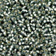 Miyuki seed beads 11/0 Silverlined Matte Gray 11-21f
