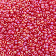 Miyuki seed beads 11/0 Transparent Matte AB Ruby 11-141fr