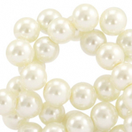 Top quality Glass pearls 6mm Off White