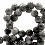 Natural stone beads Labradorite 6mm Anthracite