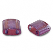 Miyuki beads tila 5x5mm Gold Luster Light Amethyst 5-316