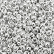 Miyuki seed beads 8/0 Bright Sterling Plated Silver 8-961
