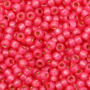 Miyuki seed beads 8/0 Duracoat Silverlined Dyed Flamingo Pink 8-4239