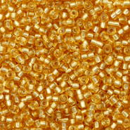 Miyuki seed beads 11/0 Silverlined Dark Gold 11-4