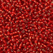 Miyuki seed beads 11/0 Silverlined Ruby Red 11-11