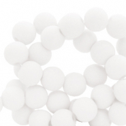 4 mm acrylic beads White