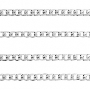 Stainless steel findings belcher chain curb links Silver