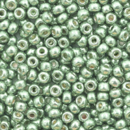 Miyuki seed beads 8/0 Duracoat Galvanized Sea Green 8-4215