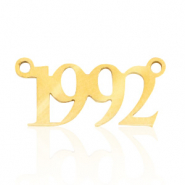 Stainless steel charms/connector year 1992 Gold