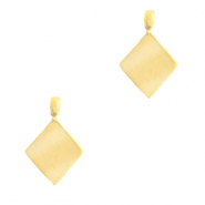 Stainless steel charms rhombus Gold
