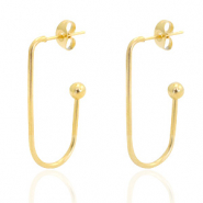 Stainless steel earrings Gold