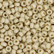 Miyuki seed beads 8/0 Opaque Glazed Frosted Moth Wing Beige 8-4691