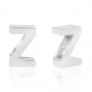 Stainless steel beads letter Z Silver
