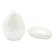 Shell pearl shine bead drop White