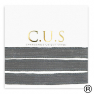 C.U.S&reg; jewellery ribbon Shimmery Anthracite Grey