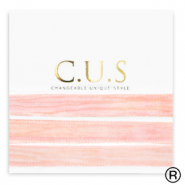 C.U.S&reg; jewellery ribbon Dip Dye Blossom Pink