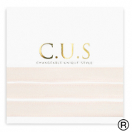 C.U.S&reg; jewellery ribbon Shimmery Light Seashell Pink