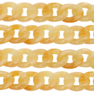 Acrylic chain 22mm Amber Orange