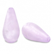 Polaris Elements drop shaped beads Mosso shiny Pastel Lilac