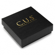 Jewellery box C.U.S&reg; 10x10cm Black-Gold